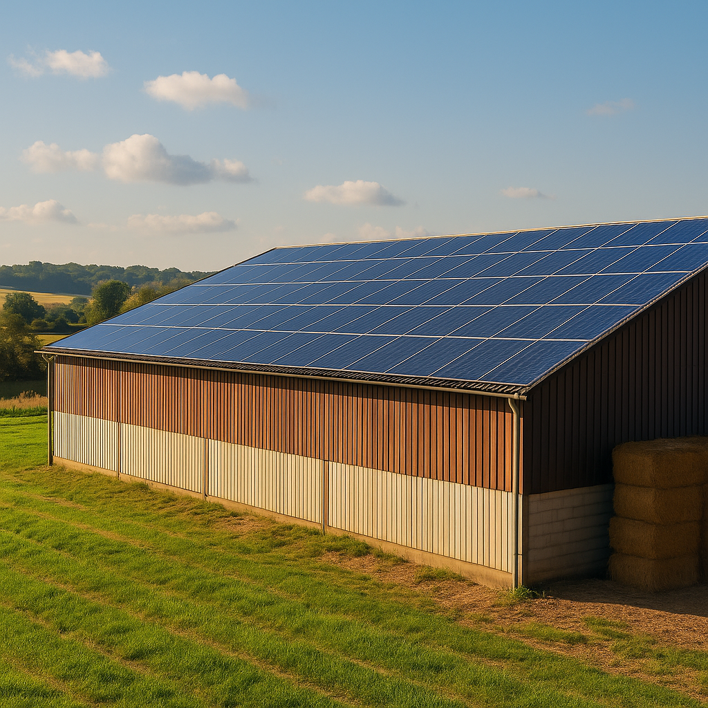 Bâtiment agricole gratuit photovoltaïque
